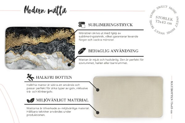 Prostirka Mramorni apstraktni uzorak