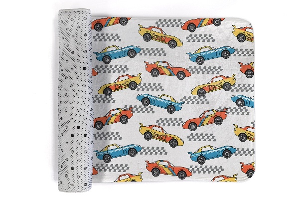Moderni tepih Trkaći automobili i šahovska ploča