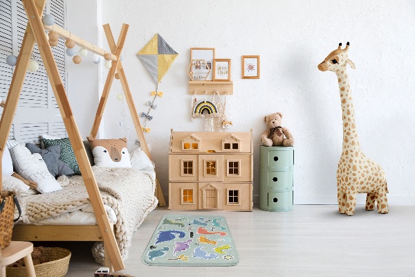 Moderni tepih Šareni dinosauri