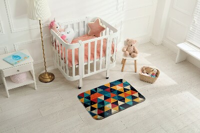 Moderni tepih Šareni geometrijski trokuti