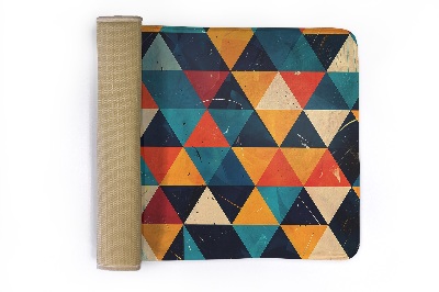 Moderni tepih Šareni geometrijski trokuti