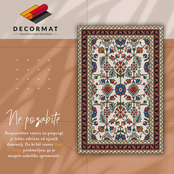 Vinil tepih Cvjetni mozaik