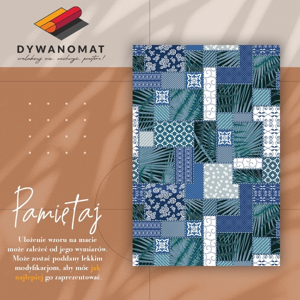 Vinilni tepih Tropski patchwork