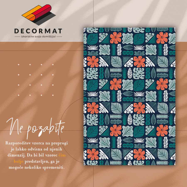Vinil tepih Geometrijsko cvijeće