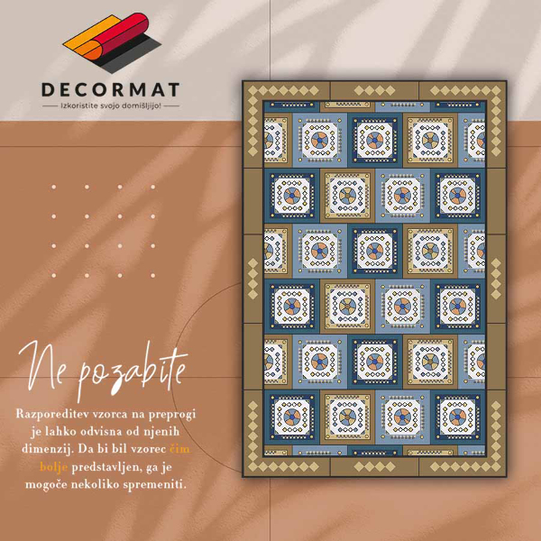 Vinilni tepih Geometrijska kocka
