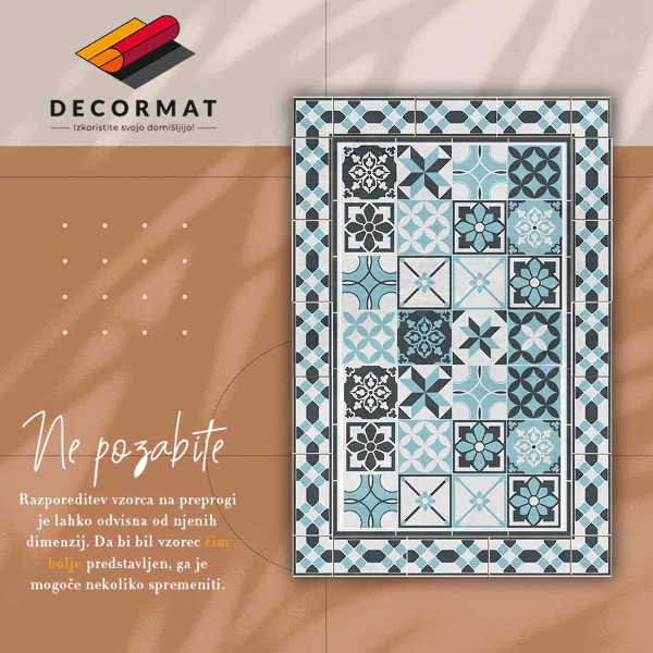 Vinilni tepih Geometrija u tri boje