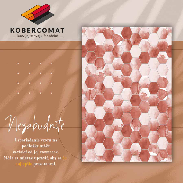 Vinil tepih Akvarel šesterokuti