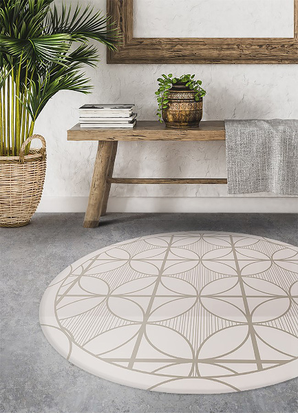 Okrugli mat vinil Geometrijske kružnice