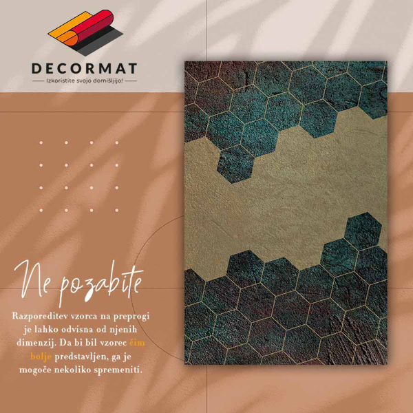 Vinil tepih Betonski šesterokuti