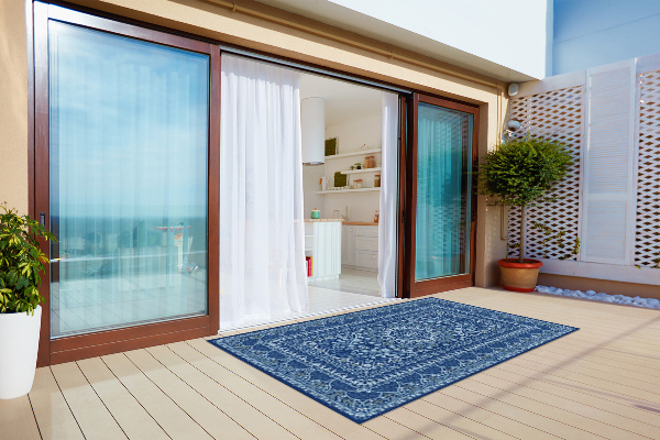 Tepih za balkon Plavi starinski stil