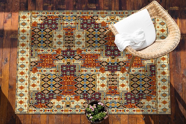 Vrtni tepih Geometrijski patchwork