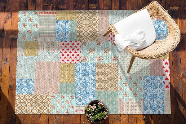 Tepih za vanjski prostor Patchwork razni komadi