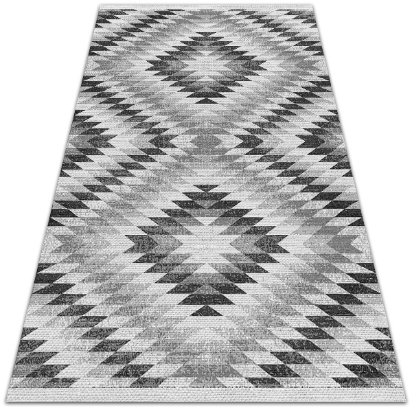 Tepih za balkon Sivi geometrijski uzorak