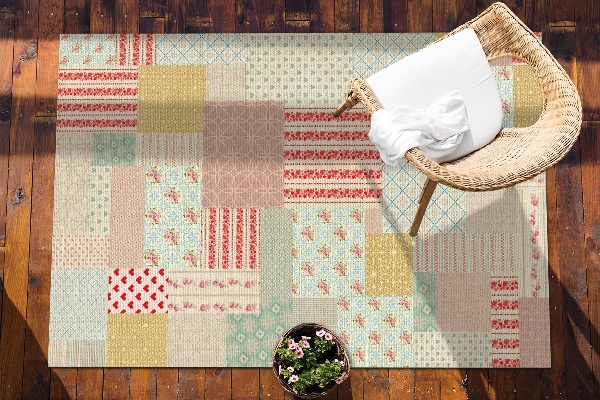 Vanjski tepih Šareni patchwork