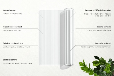 Mekano staklo za stol