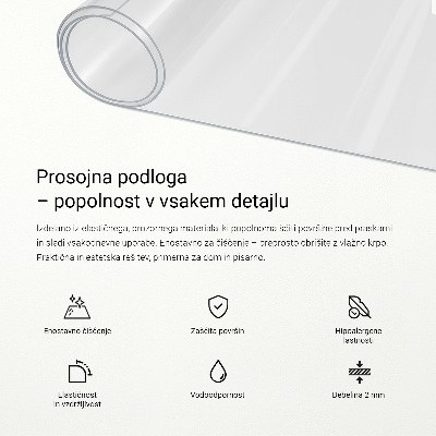 Mekano staklo za stol