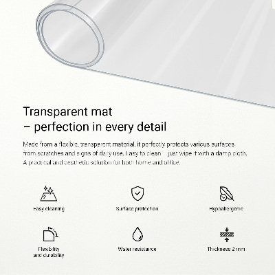 Mekano staklo za stol