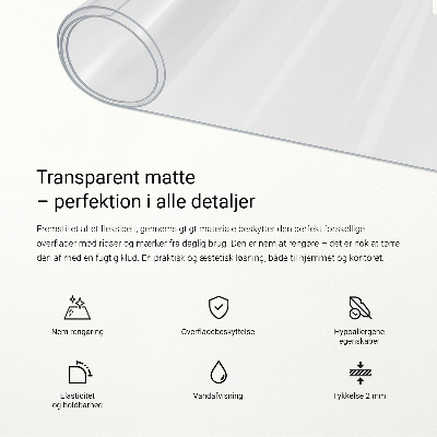 Mekano staklo za stol