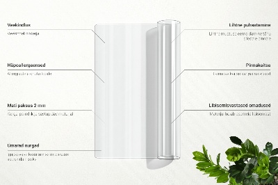 Mekano staklo za stol
