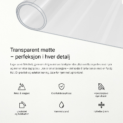 Mekano staklo za stol