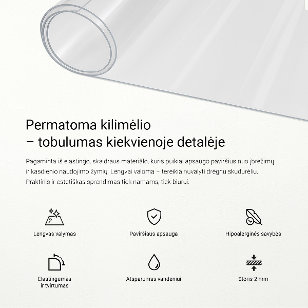 Mekano staklo prozirno