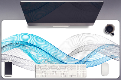 Podloga za radni stol Plavo-sive pruge