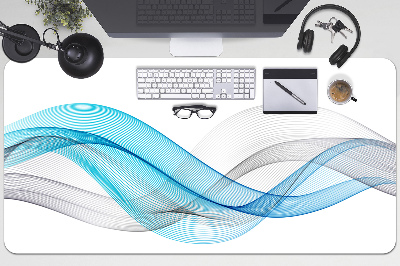 Podloga za radni stol Plavo-sive pruge
