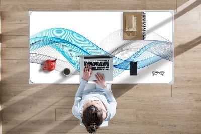 Podloga za radni stol Plavo-sive pruge