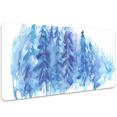 Podloga za radni stol Akvarel zimska šuma