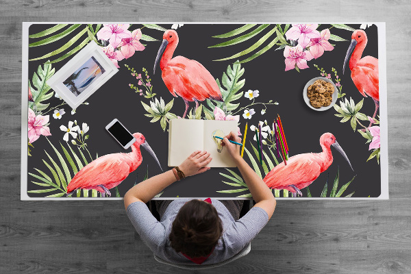 Podloga za radni stol Crni flamingo
