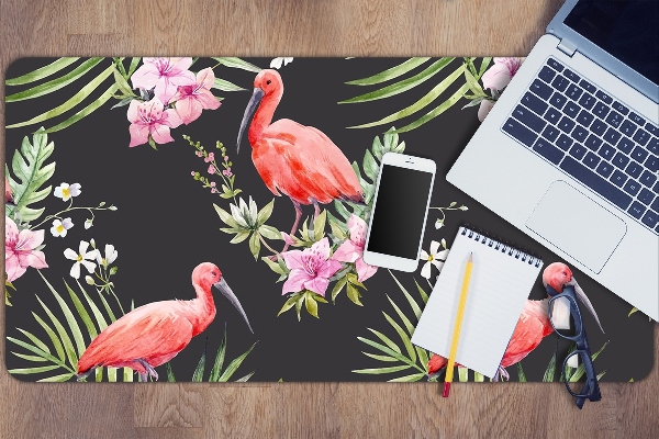 Podloga za radni stol Crni flamingo