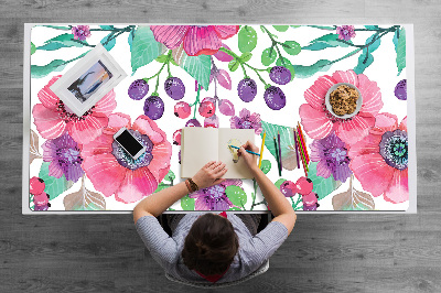 Podloga za radni stol Cvijeće i bobice
