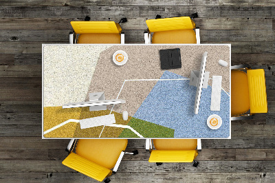 Podloga za radni stol Geometrijski likovi