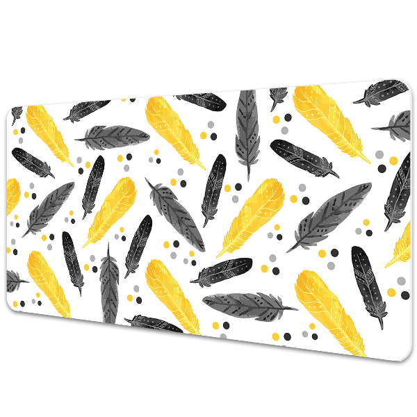 PVC podloga za stol Perje od crnog zlata