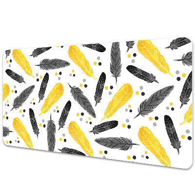 PVC podloga za stol Perje od crnog zlata