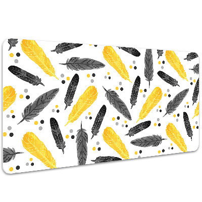 PVC podloga za stol Perje od crnog zlata