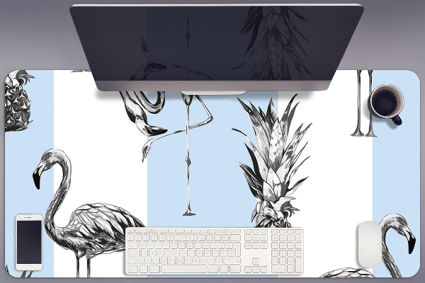 Podloga za radni stol Flamingo i ananas