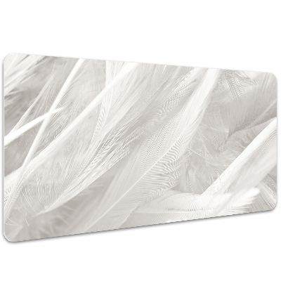 Podloga za radni stol Prekrasno bijelo perje
