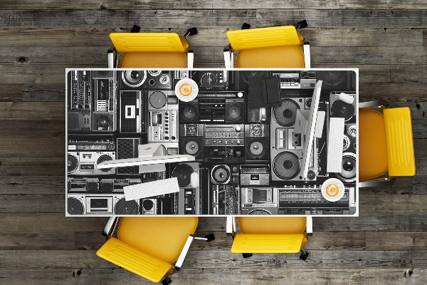 PVC podloga za stol Boom box stare škole