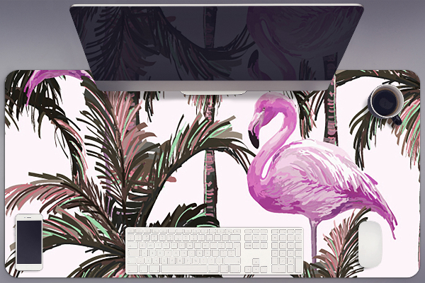 Podloga za stol Flamingosi u palmama