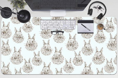Podloga za radni stol Skicirani zečevi