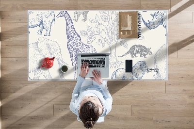 Podloga za radni stol Životinje Madagaskar