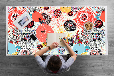 Podloga za radni stol Cvjetni uzorak