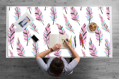 Podloga za radni stol Ružičasto perje