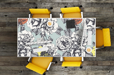 Podloga za radni stol Ruže i ptice