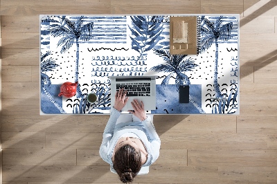 Podloga za radni stol Plava palma