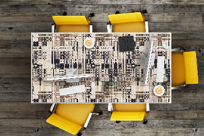 Podloga za radni stol Pločice u boho stilu