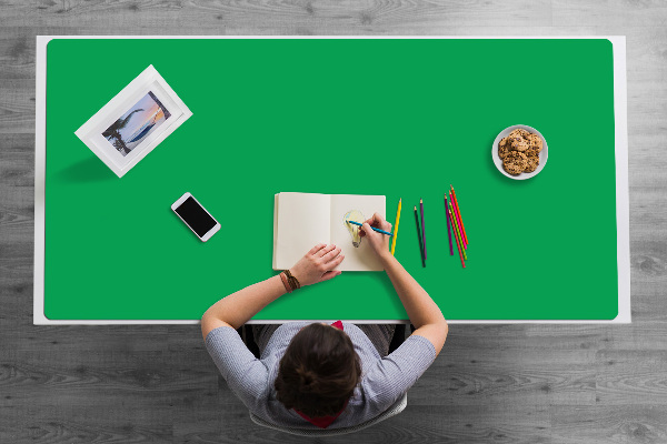 Podloga za radni stol Travnato zelena