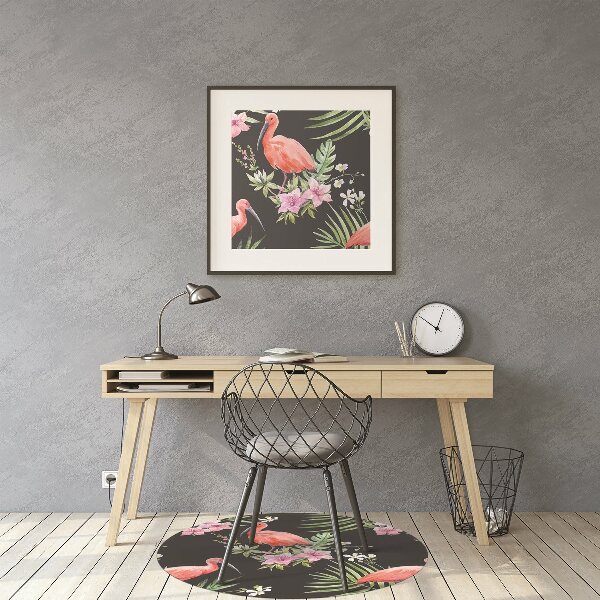 Podloga za stolicu Crni flamingo