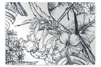 Podloga za stolicu Nacrtane ptice